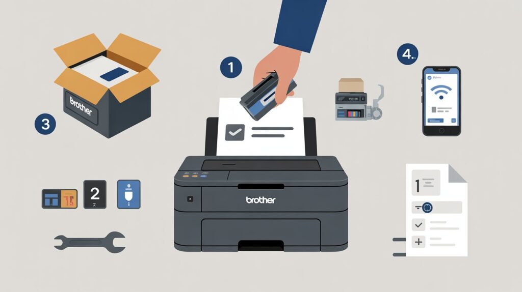 How to Work a Brother Printer: Complete Beginner’s Guide 2 Installing Ink or Toner Cartridges