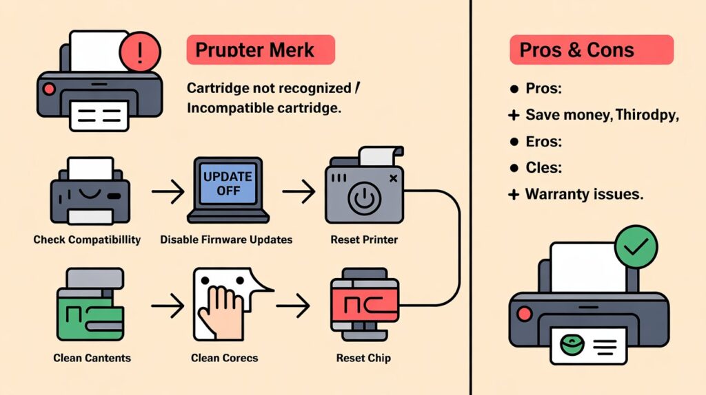Step by Step Fixes for How to Get Non HP Ink Cartridges to Work